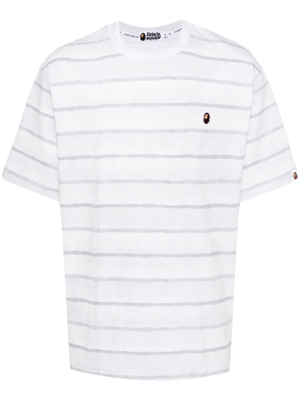 A BATHING APE® striped T-shirt - White von A BATHING APE®