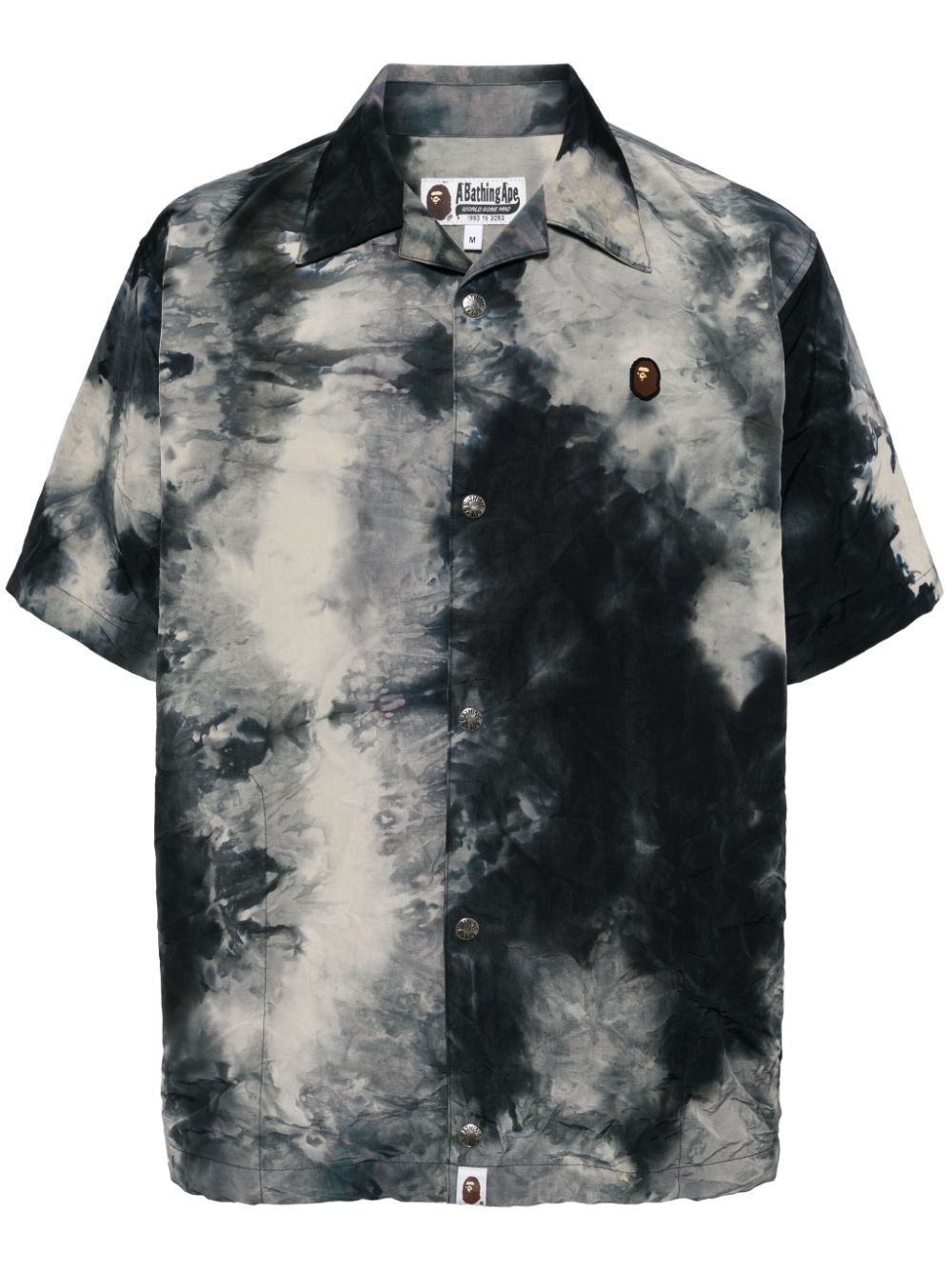 A BATHING APE® tie-dye short-sleeve shirt - Black von A BATHING APE®