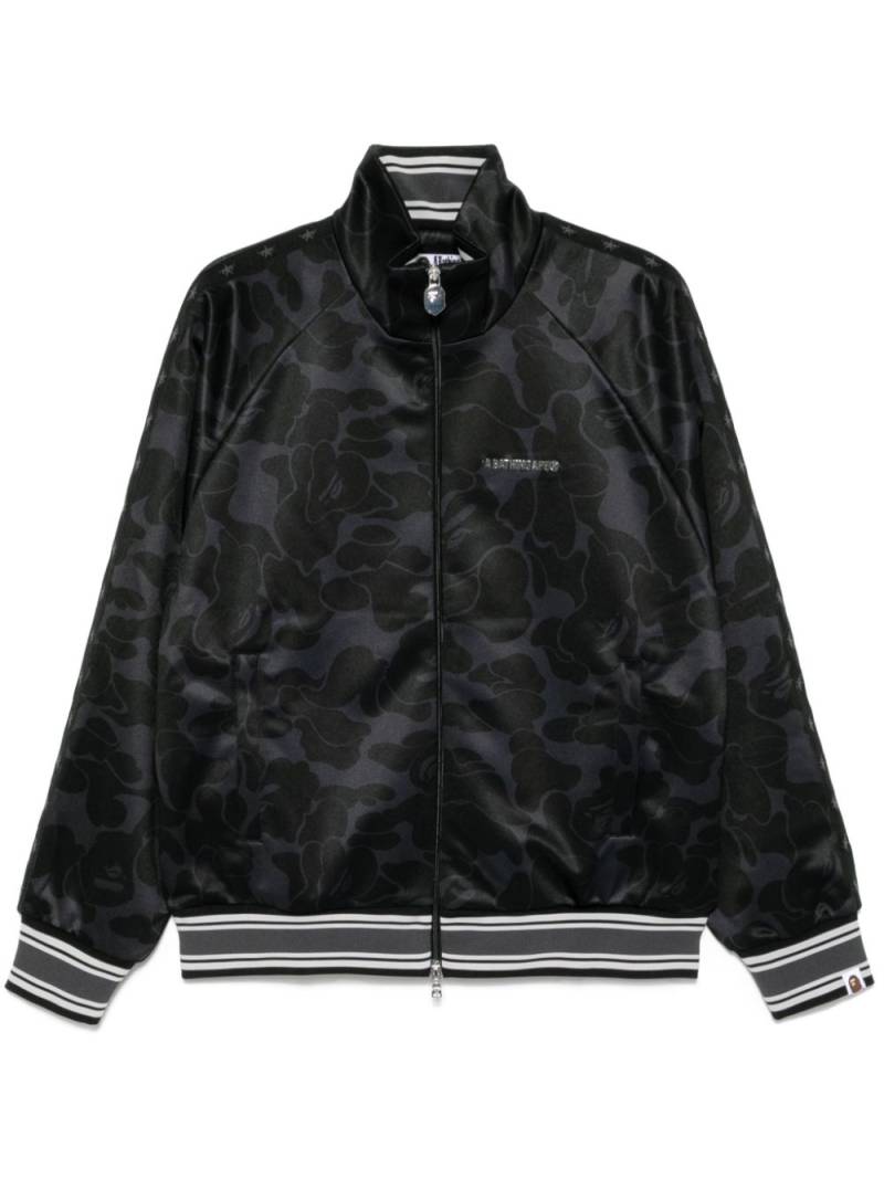 A BATHING APE® tonal solid camo track jacket - Black von A BATHING APE®