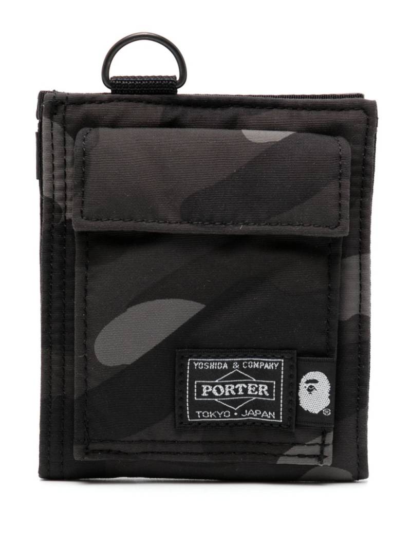 A BATHING APE® x Porter camouflage-pattern wallet - Grey von A BATHING APE®