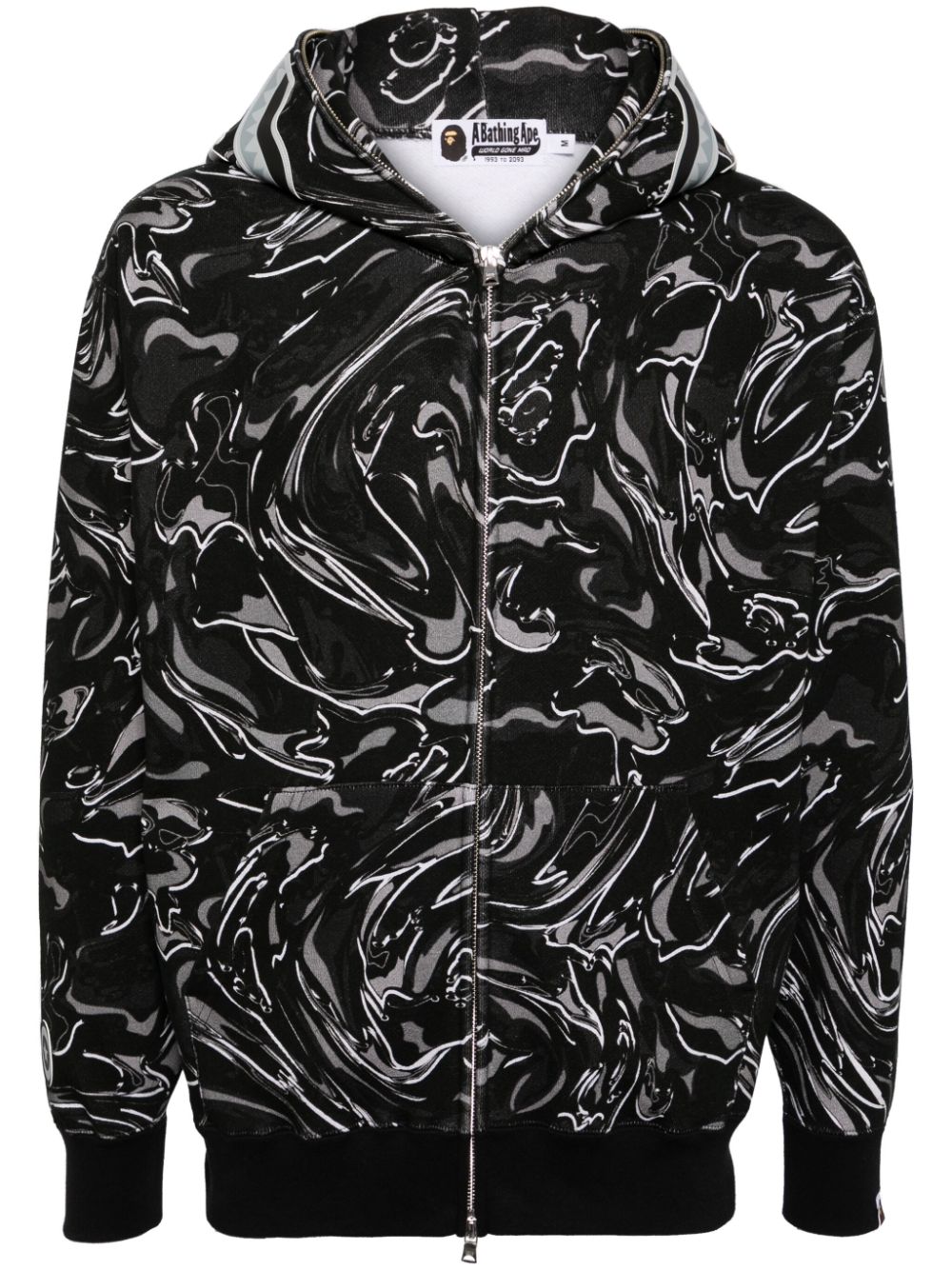 A BATHING APE® graphic-print hooded jacket - Green von A BATHING APE®