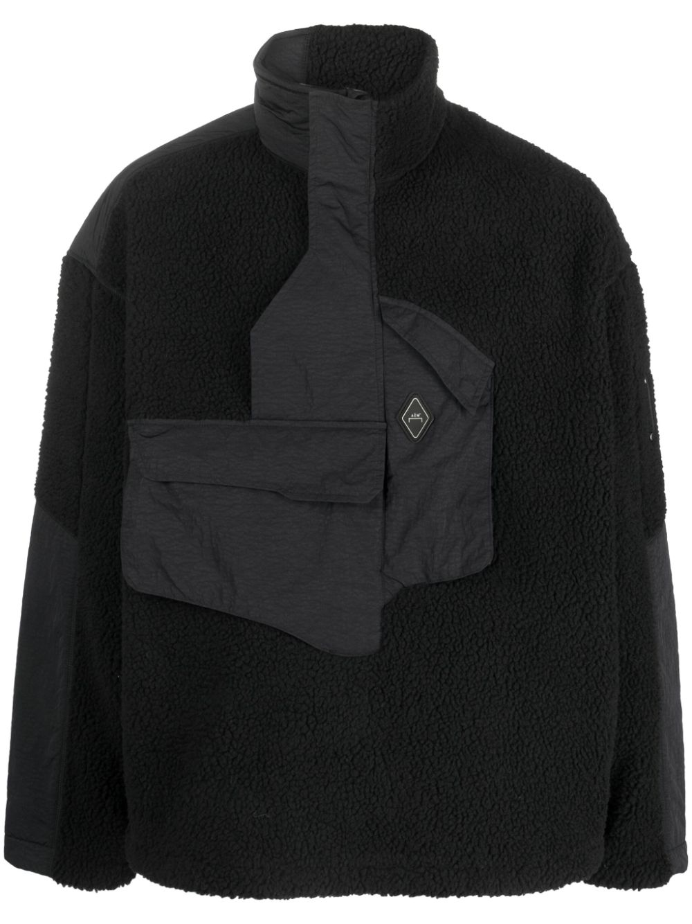 A-COLD-WALL* Bonded Axis panelled fleece jacket - Black von A-COLD-WALL*