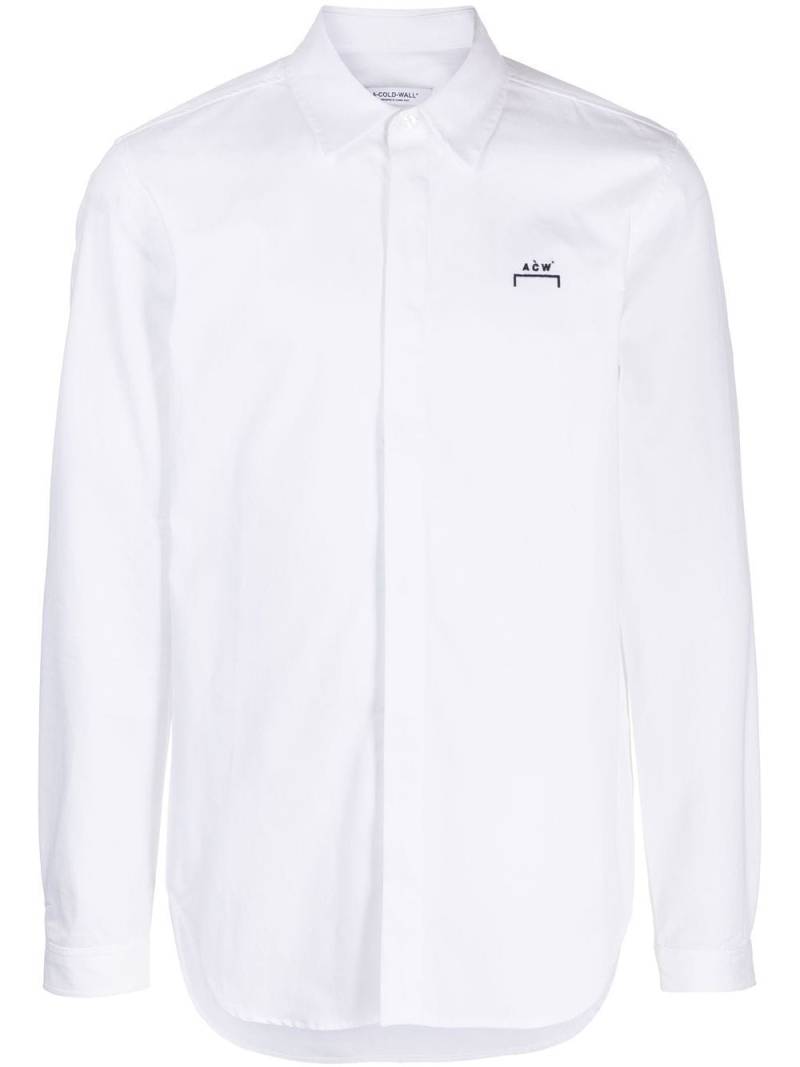 A-COLD-WALL* Bracket logo shirt - White von A-COLD-WALL*