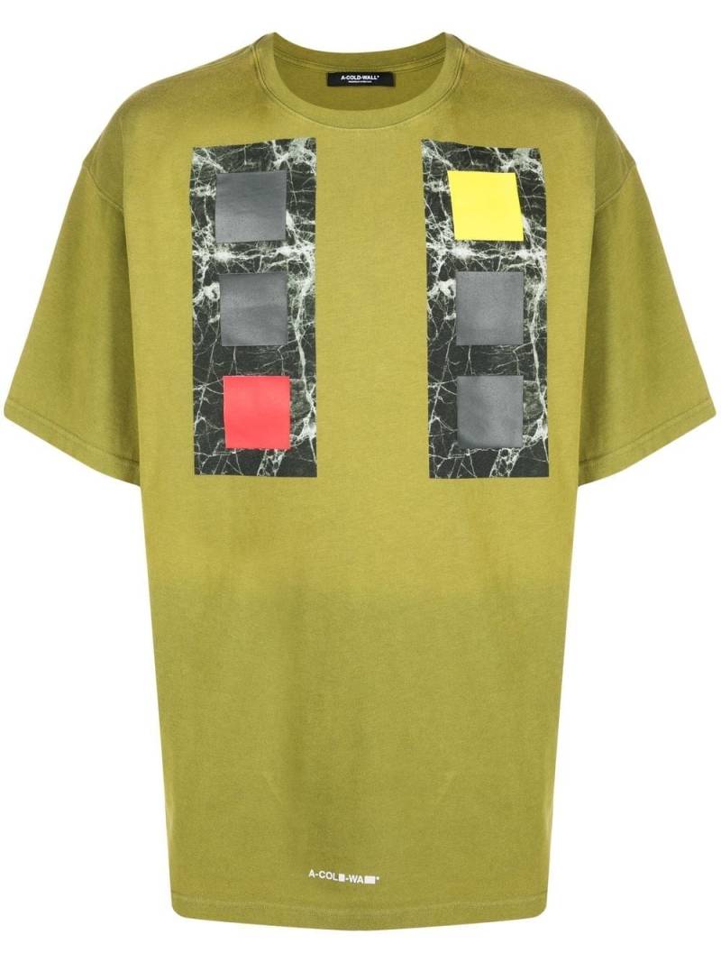 A-COLD-WALL* Cubist short-sleeve T-shirt - Green von A-COLD-WALL*