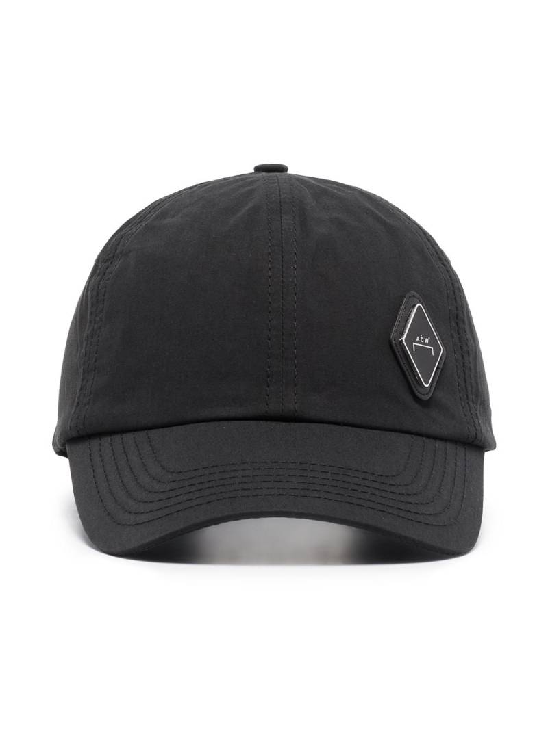 A-COLD-WALL* Diamond patch baseball cap - Black von A-COLD-WALL*