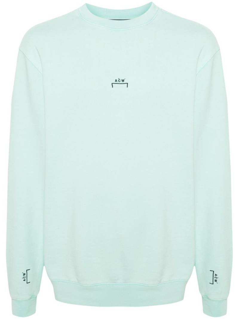 A-COLD-WALL* Essential cotton sweatshirt - Blue von A-COLD-WALL*