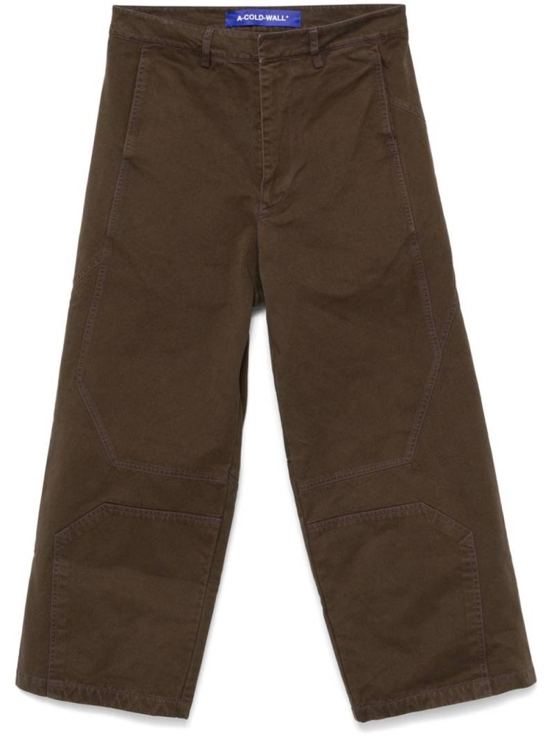 A-COLD-WALL* Format wide-leg trousers - Brown von A-COLD-WALL*