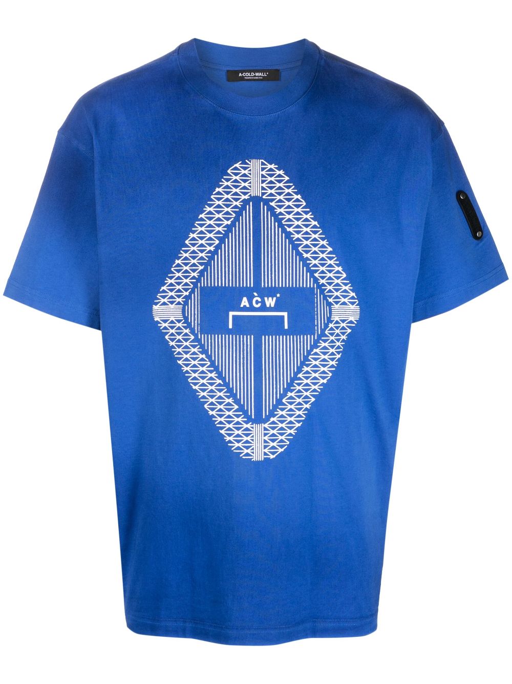 A-COLD-WALL* Gradient logo-print T-shirt - Blue von A-COLD-WALL*