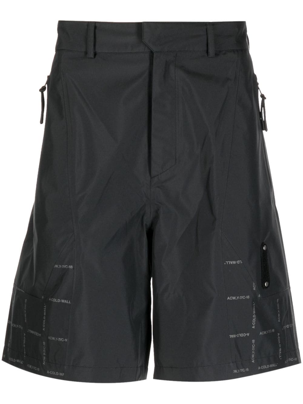A-COLD-WALL* Grisdale Storm logo-print shorts - Black von A-COLD-WALL*