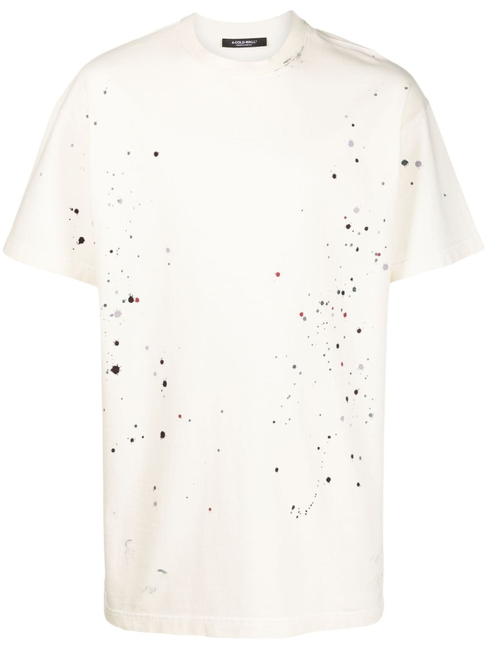 A-COLD-WALL* Studio paint splatter-print T-shirt - Neutrals von A-COLD-WALL*