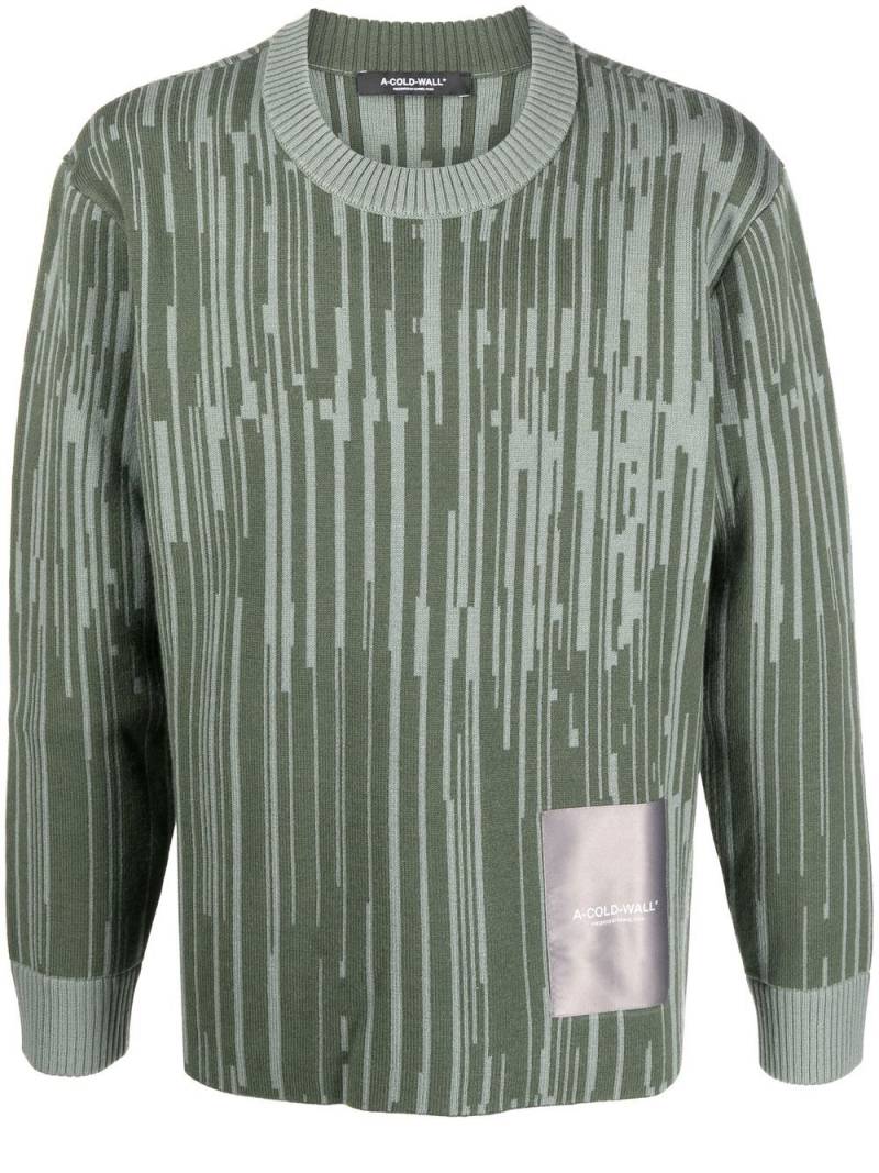 A-COLD-WALL* abstract-stripe jumper - Green von A-COLD-WALL*