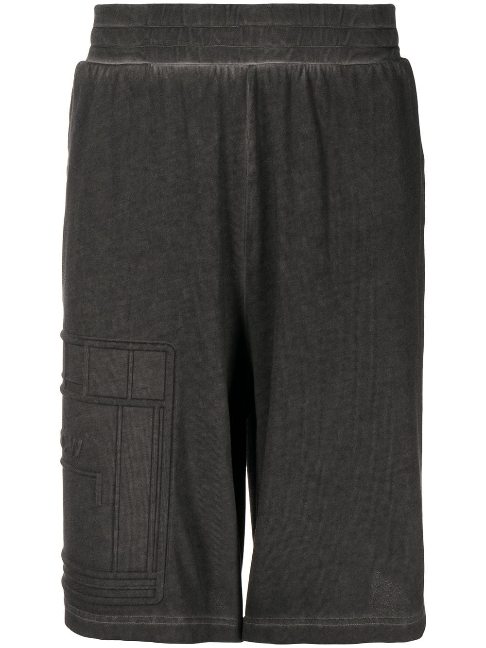 A-COLD-WALL* debossed-logo elasticated-waist Bermuda shorts - Black von A-COLD-WALL*