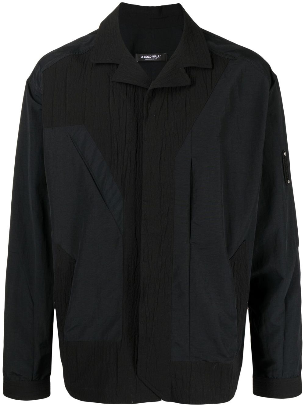 A-COLD-WALL* dual-texture long-sleeve shirt - Black von A-COLD-WALL*