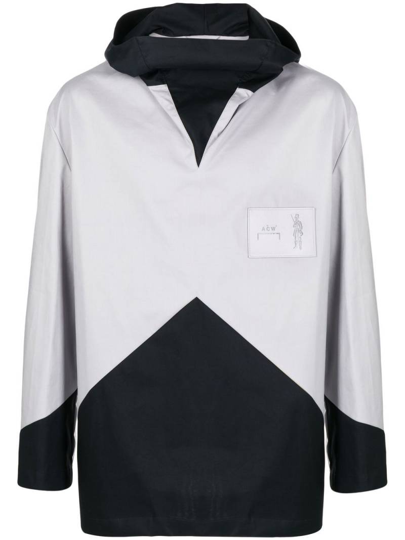 A-COLD-WALL* geometric panelled windbreaker - Grey von A-COLD-WALL*