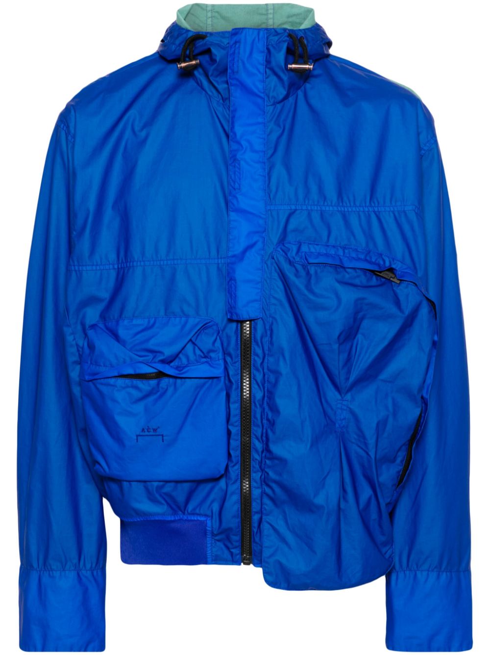 A-COLD-WALL* logo-embroidered hooded jacket - Blue von A-COLD-WALL*