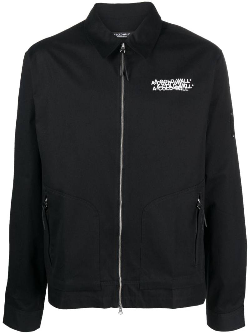 A-COLD-WALL* logo overlay tech jacket - Black von A-COLD-WALL*