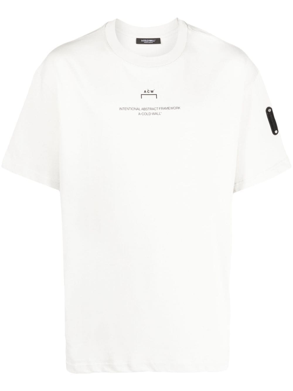 A-COLD-WALL* logo-patch short-sleeve T-shirt - Neutrals von A-COLD-WALL*