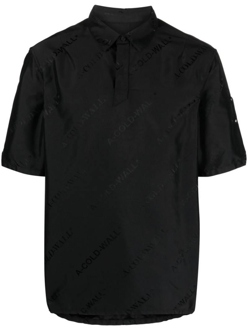 A-COLD-WALL* logo-print short-sleeve shirt - Black von A-COLD-WALL*