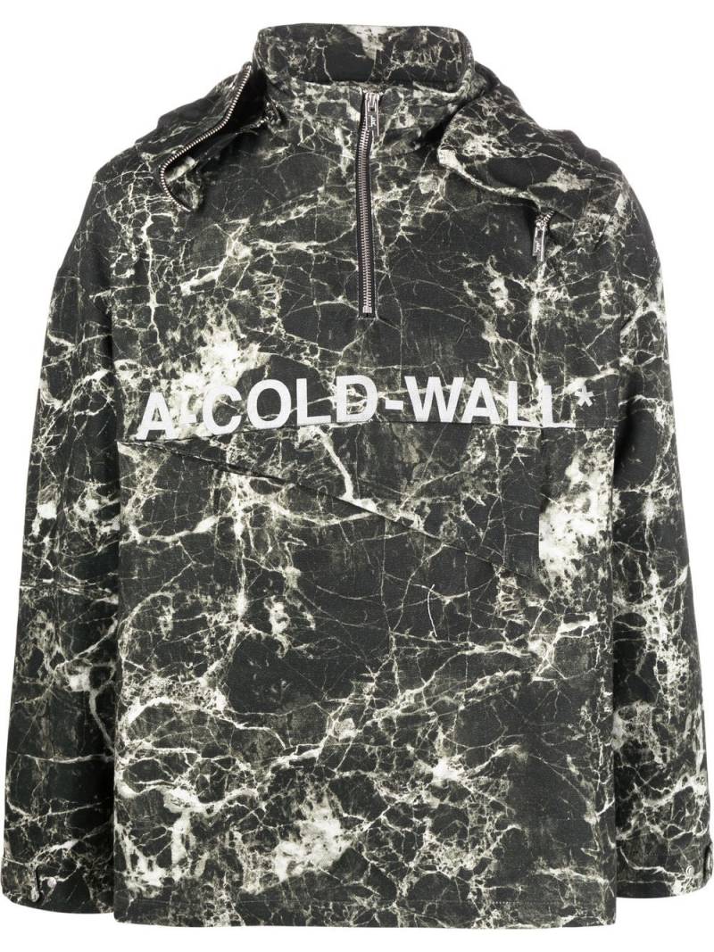 A-COLD-WALL* marble-print pullover jacket - Green von A-COLD-WALL*