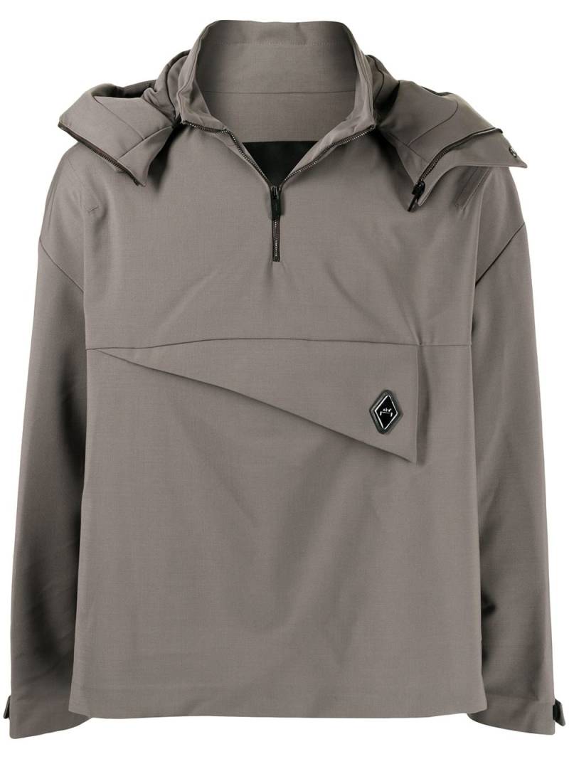 A-COLD-WALL* panelled hooded coat - Grey von A-COLD-WALL*