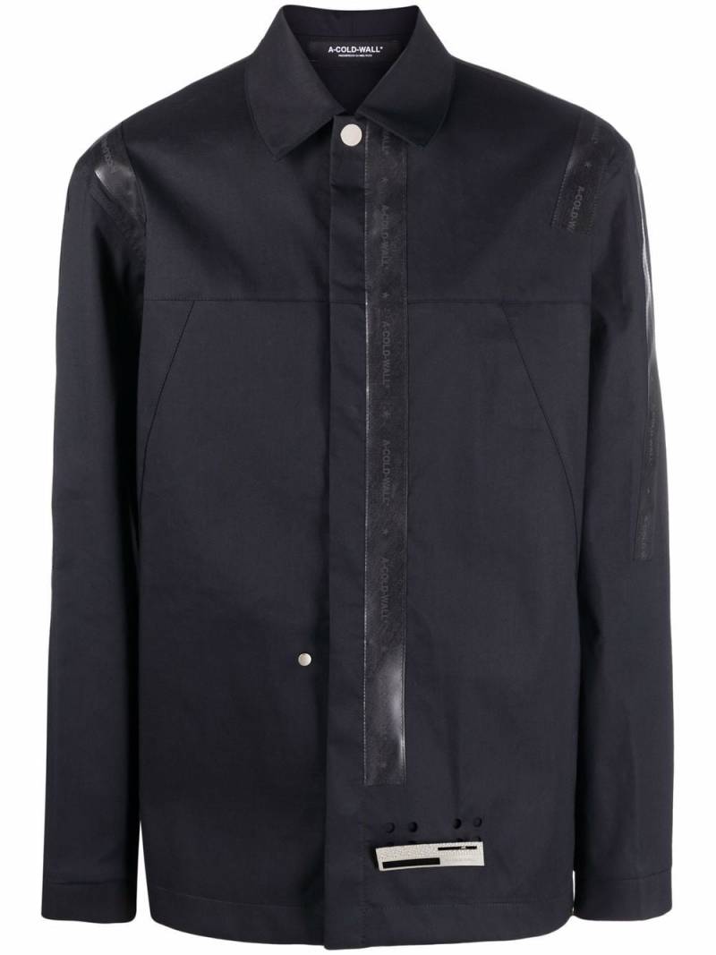 A-COLD-WALL* rubber-trim shirt - Black von A-COLD-WALL*