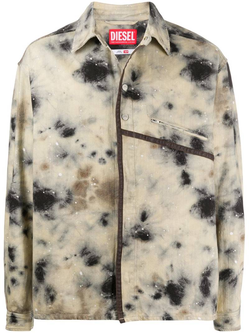 A-COLD-WALL* x Diesel Red Tag stain-print lightweight jackets - Neutrals von A-COLD-WALL*