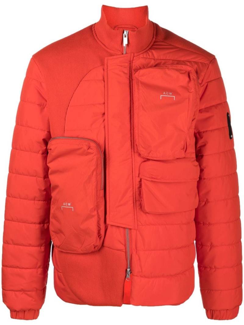 A-COLD-WALL* zip-pocket padded jacket - Orange von A-COLD-WALL*