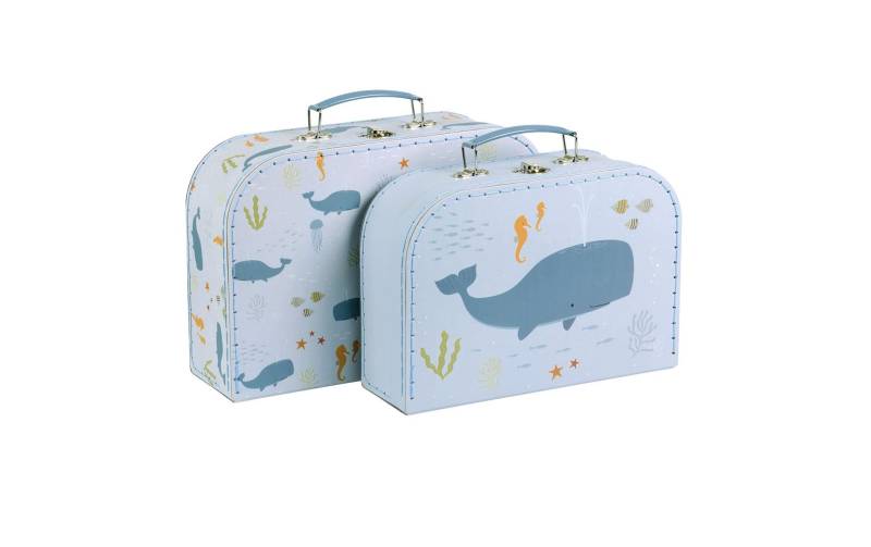 A Little Lovely Company Kinderkoffer »Ocean Polarfuchs« von A Little Lovely Company