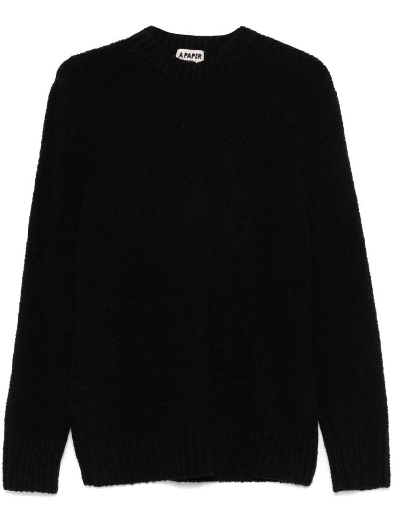 A Paper Kid bouclé sweater - Black von A Paper Kid