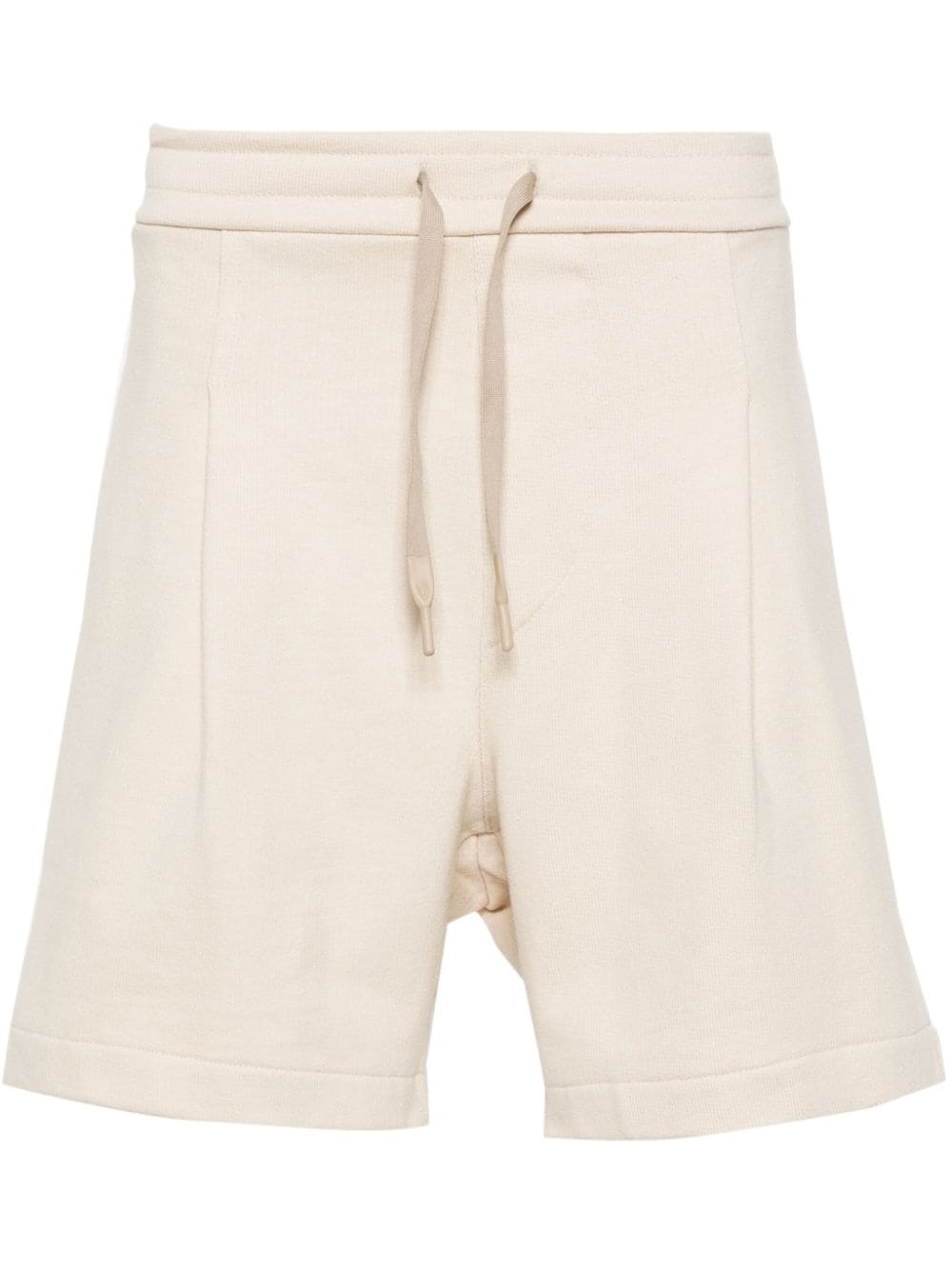 A Paper Kid logo-patch cotton track shorts - Neutrals von A Paper Kid