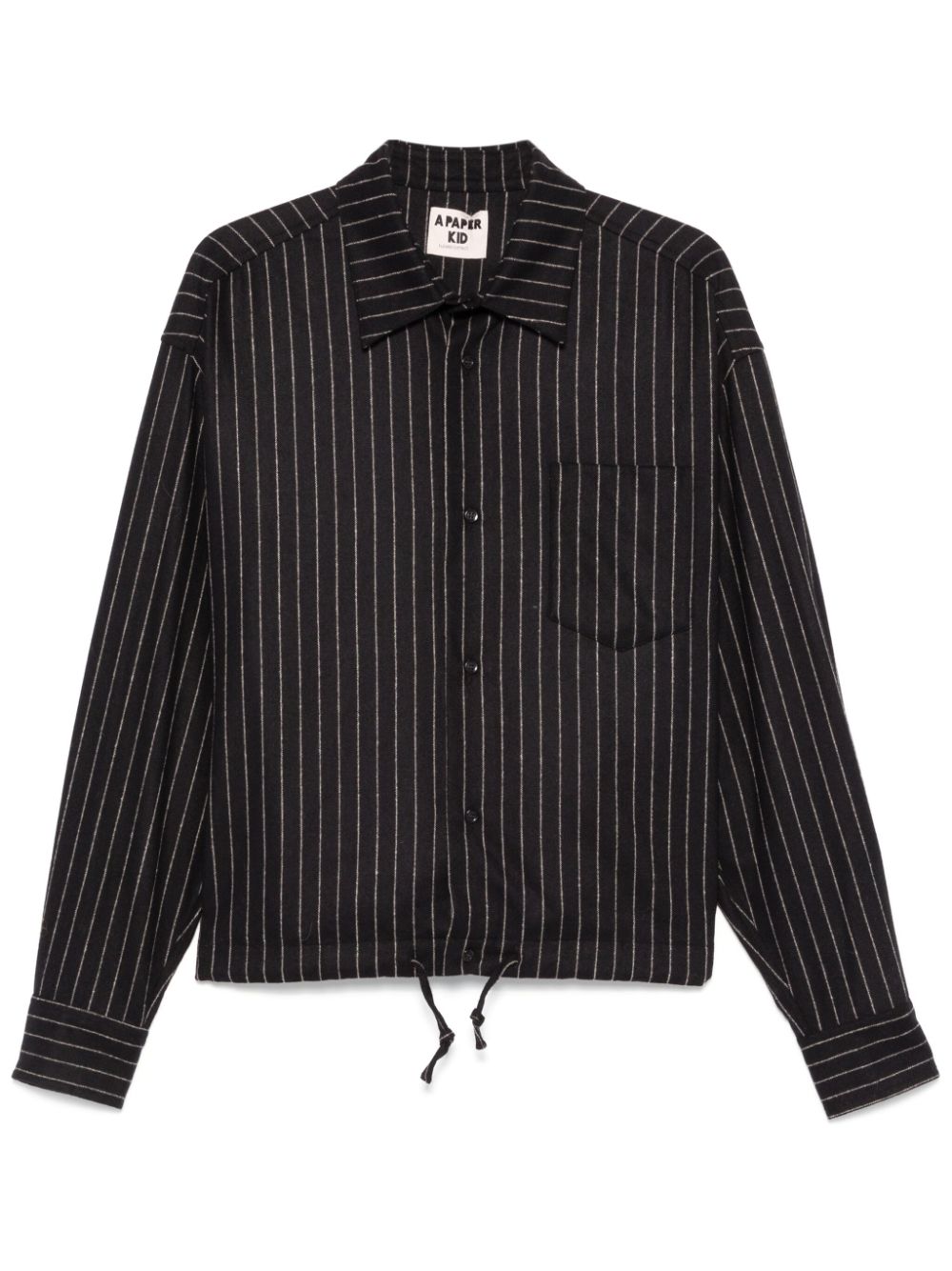 A Paper Kid pinstripe shirt - Black von A Paper Kid