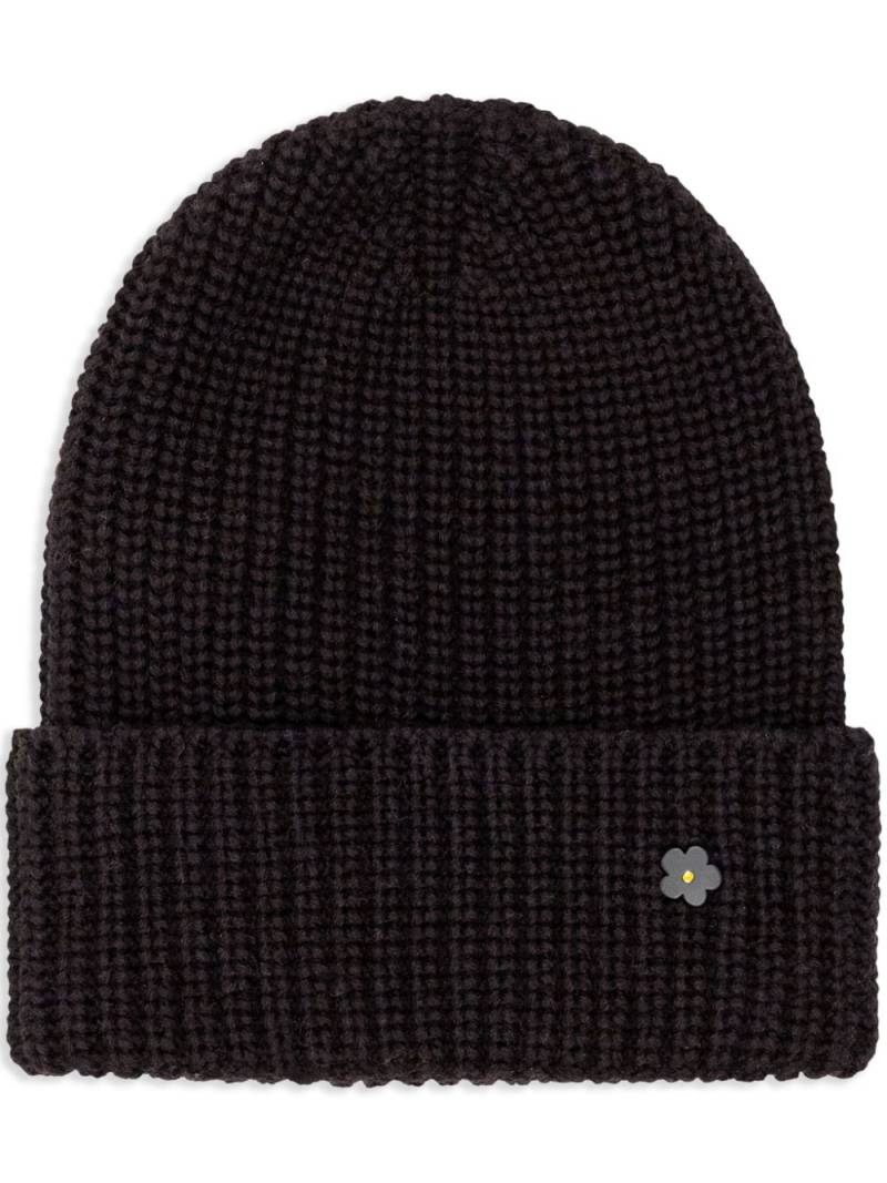 A Paper Kid ribbed-knit beanie - Black von A Paper Kid