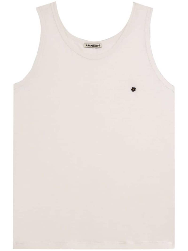 A Paper Kid sleeveless t-shirt - Neutrals von A Paper Kid