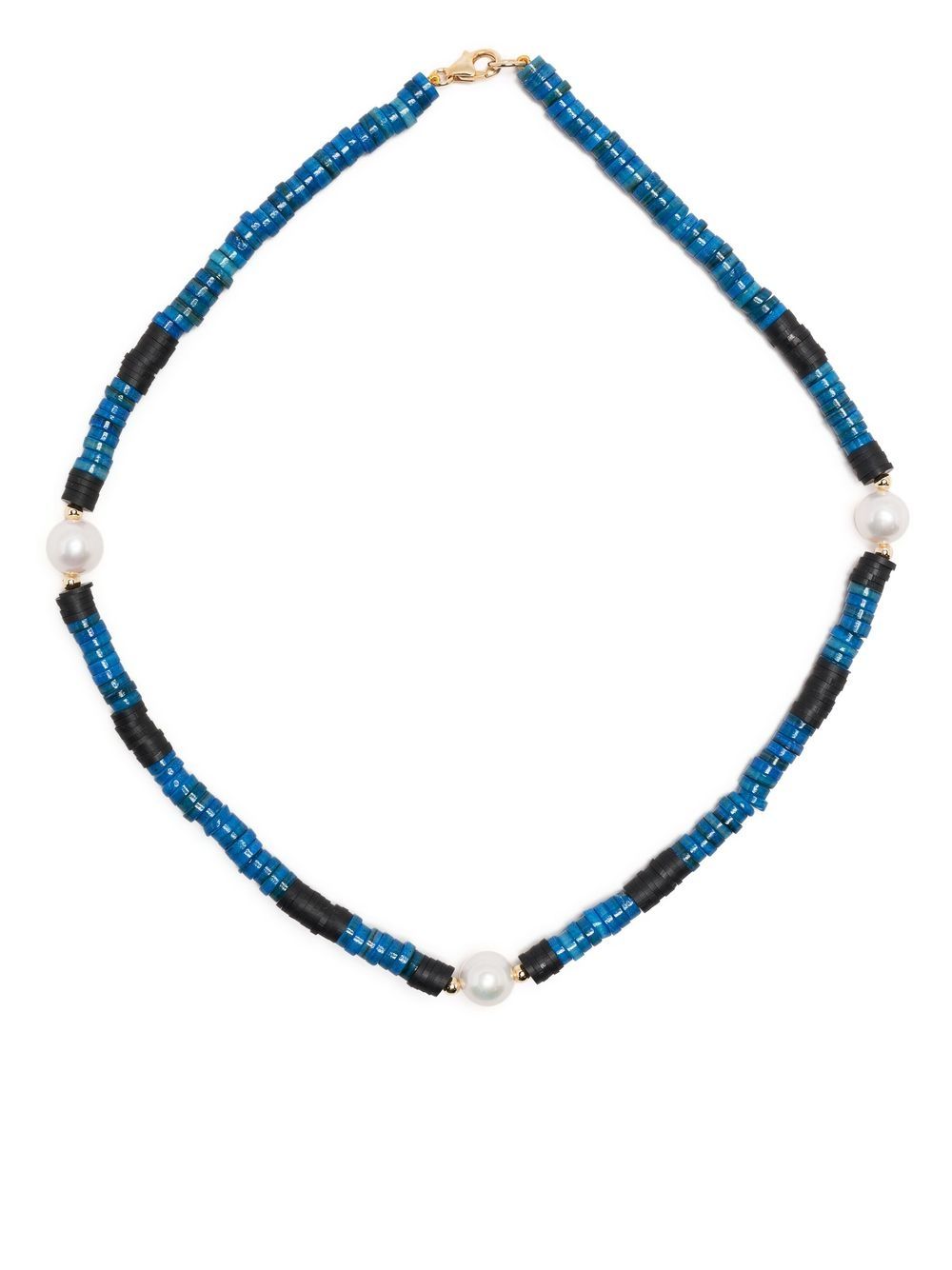 A Sinner in Pearls freshwater pearl and shell neclace - Blue von A Sinner in Pearls