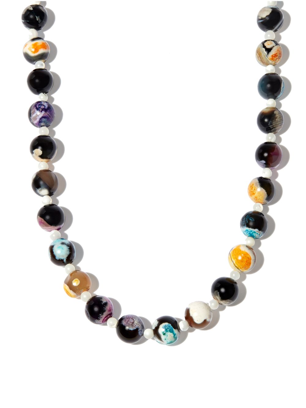 A Sinner in Pearls rainbow bead necklace - Black von A Sinner in Pearls