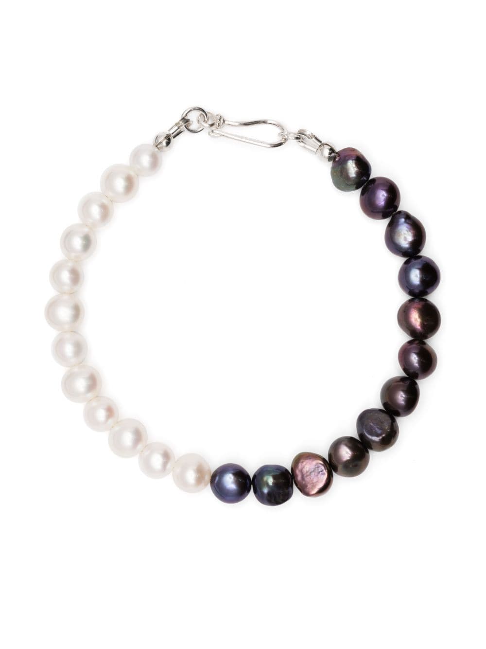 A Sinner in Pearls two-tone pearl bracelet - White von A Sinner in Pearls