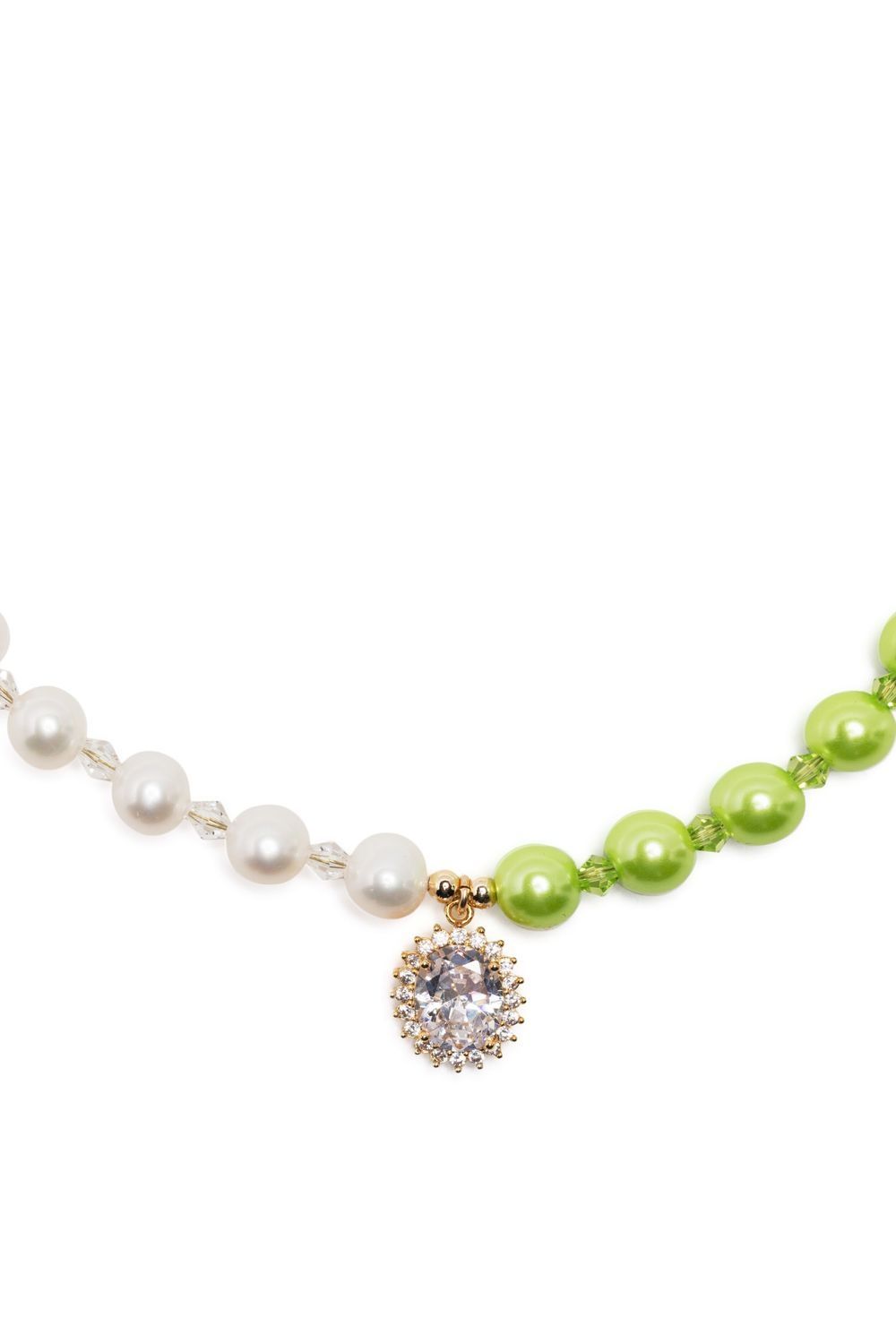 A Sinner in Pearls two-tone pearl necklace - Green von A Sinner in Pearls