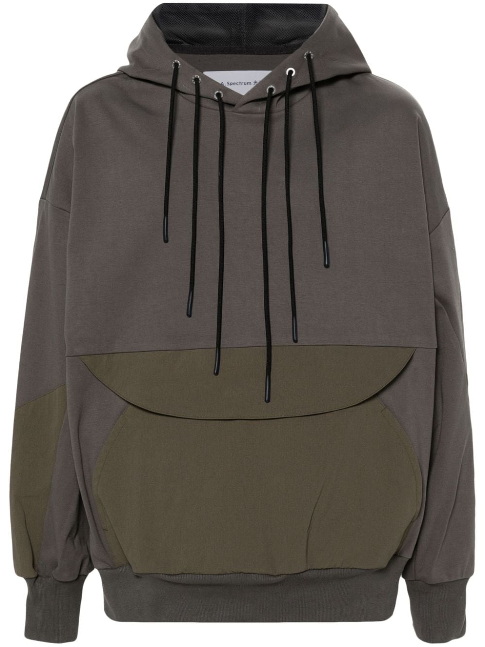 A.A. Spectrum Gorphor panelled drawstring hoodie - Grey von A.A. Spectrum