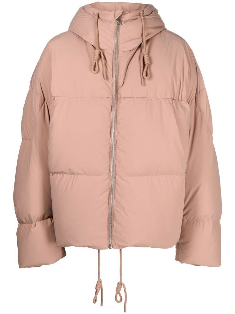 A.A. Spectrum zip-up padded down jacket - Brown von A.A. Spectrum