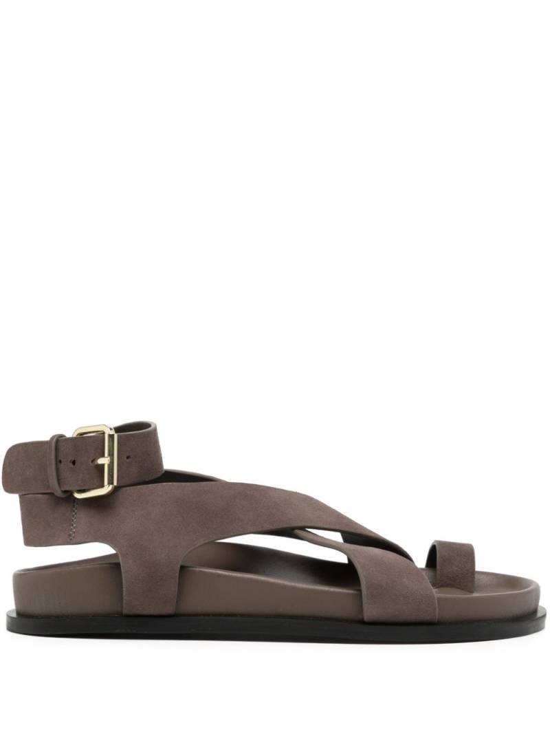 A.EMERY Jalen crossover-strap suede sandals - Brown von A.EMERY