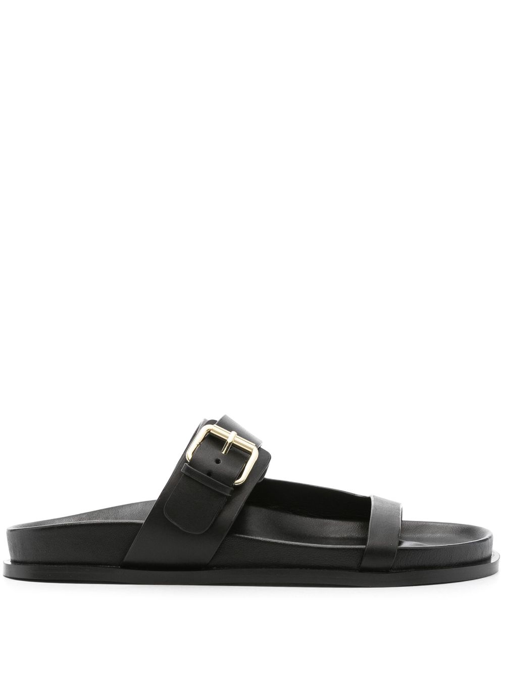 A.EMERY Prince leather slides - Black