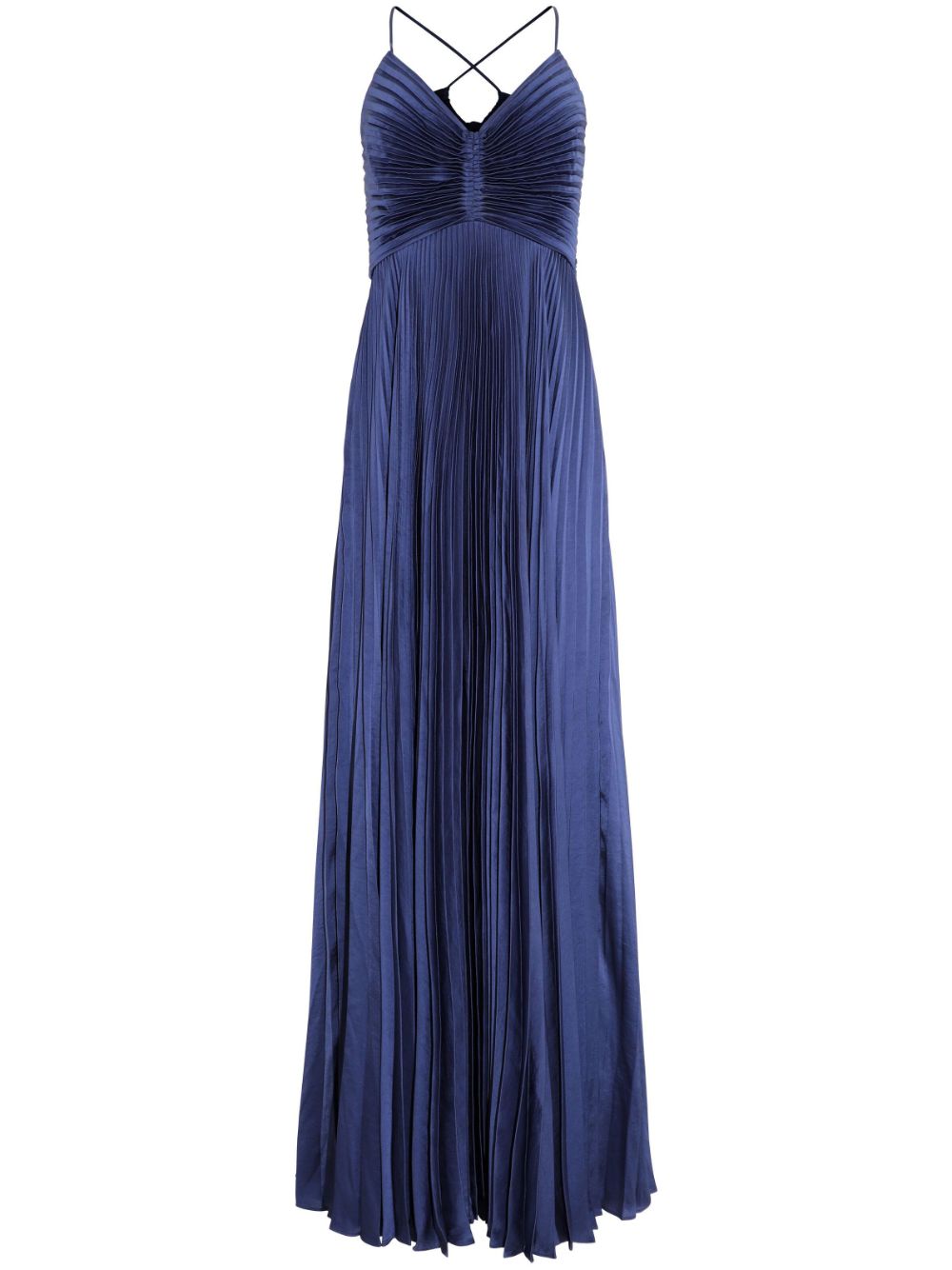 A.L.C. Aries pleated satin gown - Blue von A.L.C.