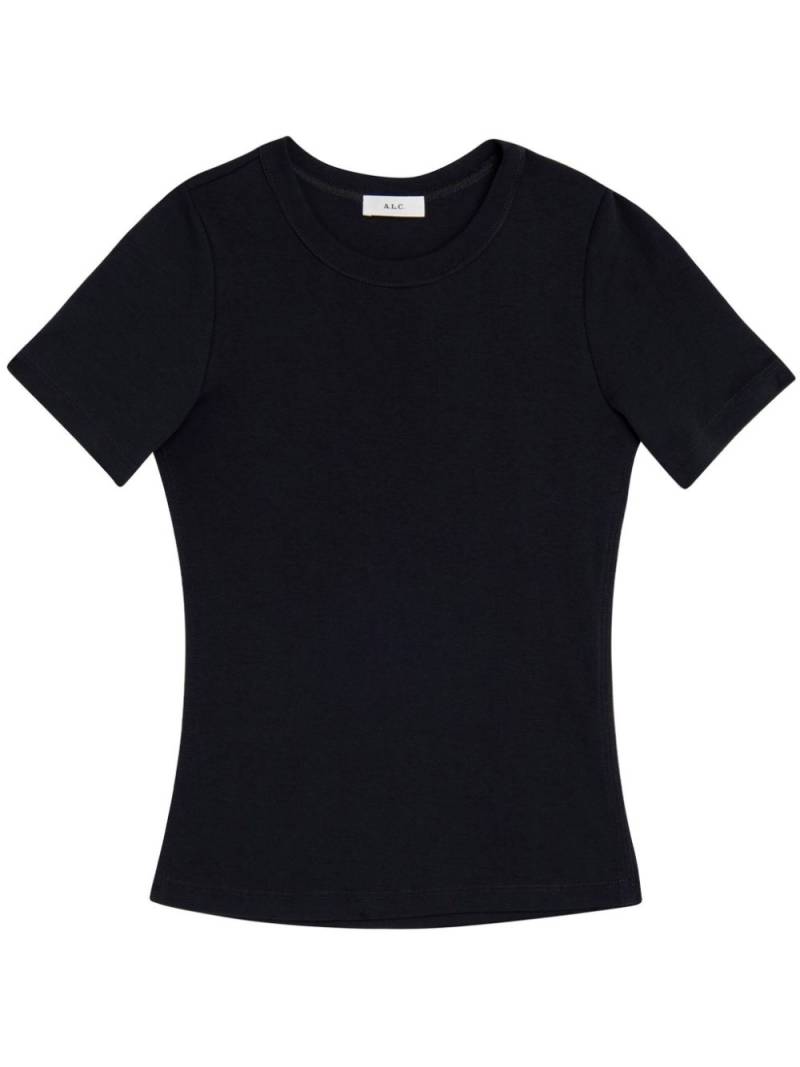 A.L.C. Paloma ribbed cotton T-shirt - Black von A.L.C.