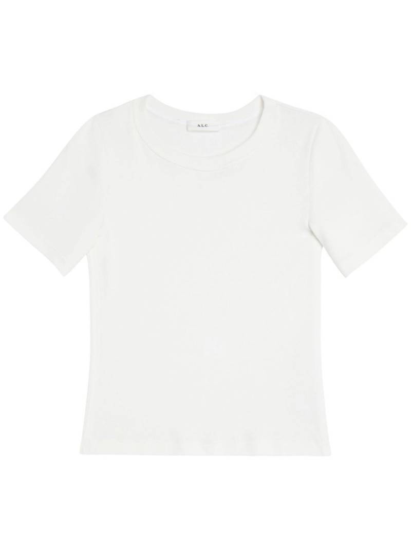 A.L.C. Paloma ribbed cotton T-shirt - White von A.L.C.