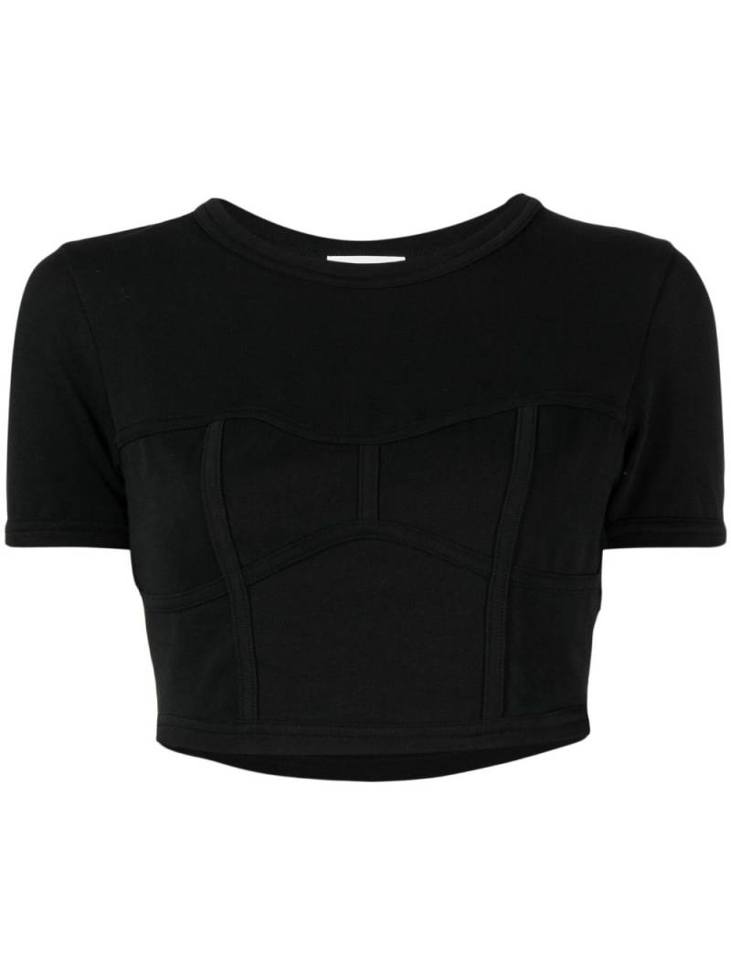 A.L.C. Wren round-neck cropped T-shirt - Black von A.L.C.