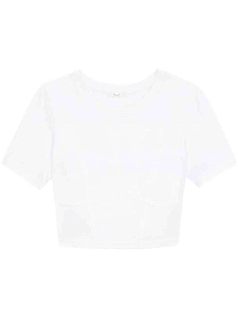 A.L.C. Wren round-neck cropped T-shirt - White von A.L.C.