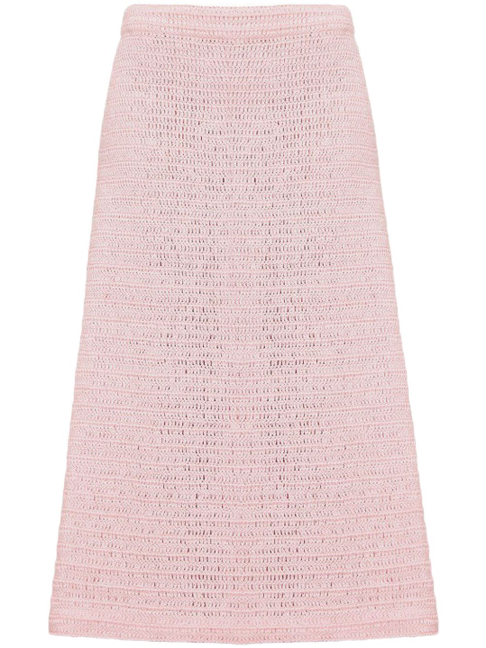 A.M.G. linen knitted skirt - Pink