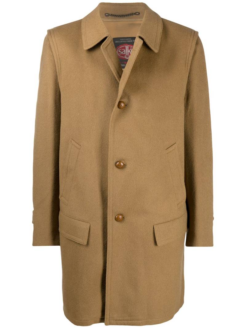 A.N.G.E.L.O. Vintage Cult 1900s classic collar buttoned coat - Neutrals von A.N.G.E.L.O. Vintage Cult