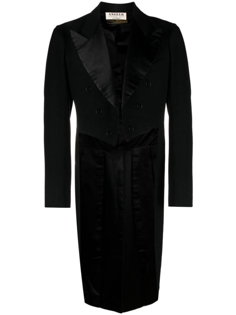 A.N.G.E.L.O. Vintage Cult 1930s peak-lapels wool frock coat - Black von A.N.G.E.L.O. Vintage Cult