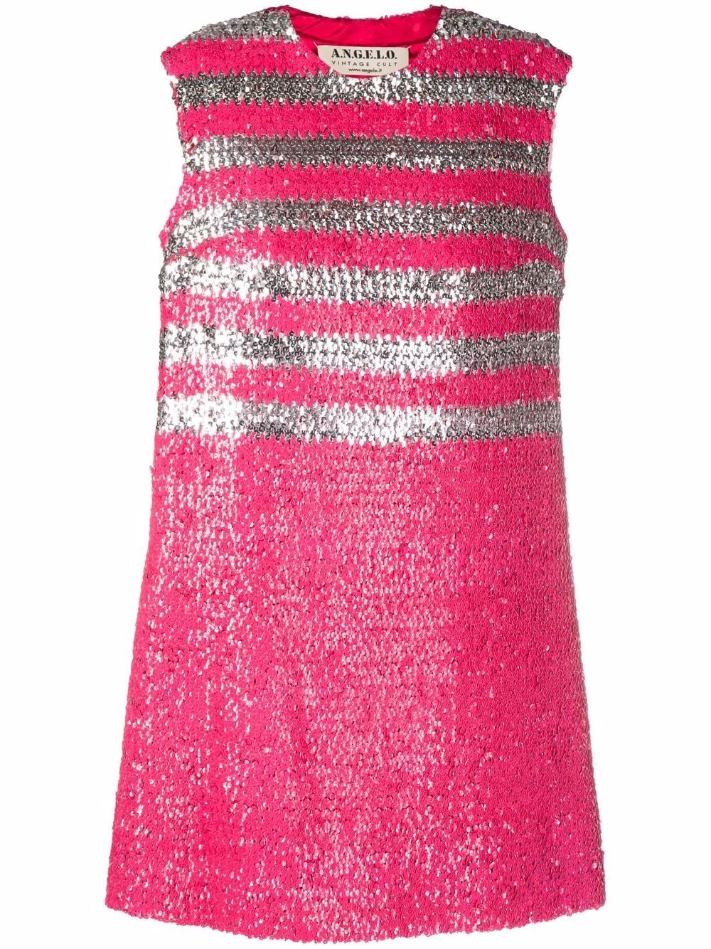 A.N.G.E.L.O. Vintage Cult 1960s sequinned sleeveless mini-dress - Pink von A.N.G.E.L.O. Vintage Cult